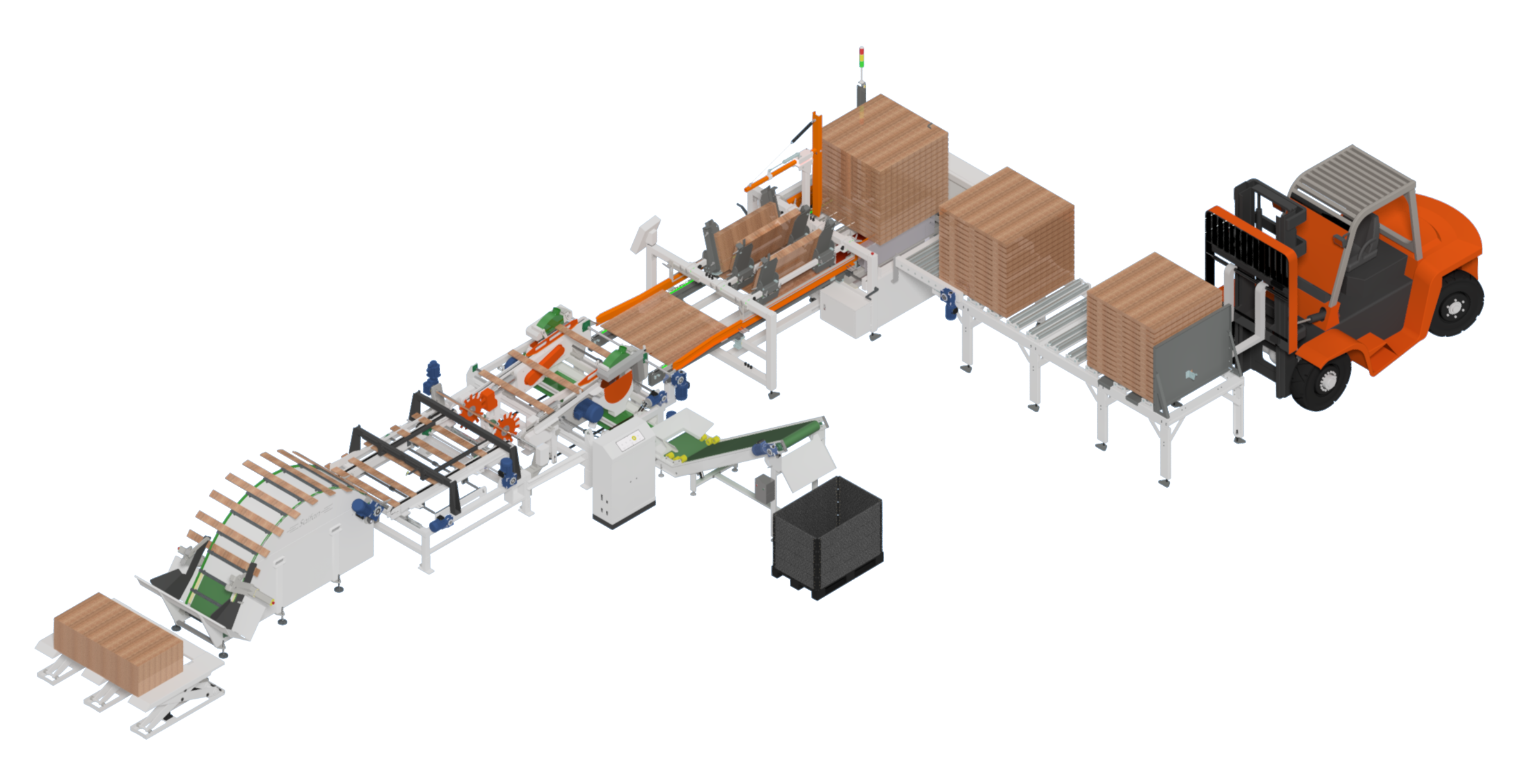 SF8002木材雙端齊頭生產線